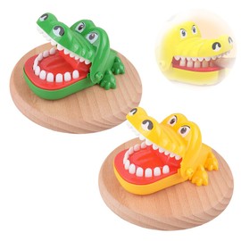 JYNVO Krokodil beim Zahnarzt, Krokodil Spielzeug Set, Krokodil Spiel Zähne für Kinder, Spaß Krokodil Mund Finger beißen Spiel, für Jungen und Mädchen