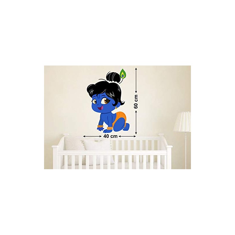 Wallstick Little Krishna Wallsticker (Vinyl 60 cm x 40 cm)