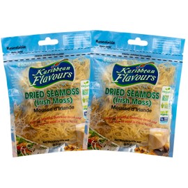 Dried Sea Moss (3 Oz (pack of 2)) - Caribbean Superfood - Wildcrafted Seedstock - Ethically Harvested - Makes 4 Quarts Gel
