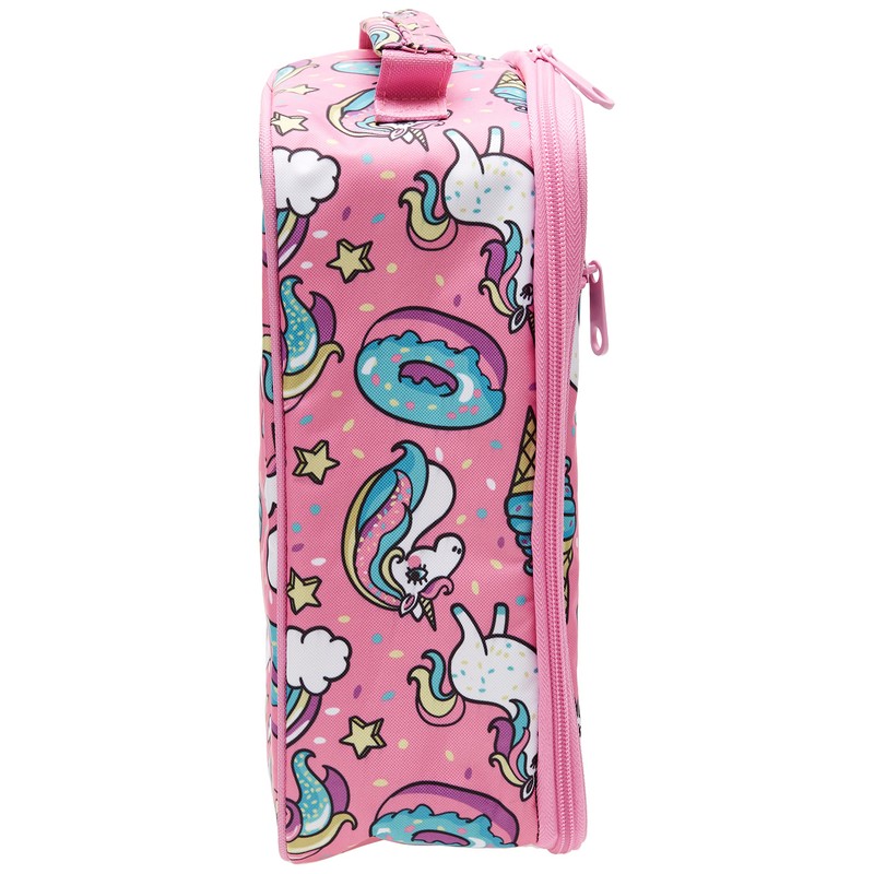 Sachi Insulated Junior Lunch Tote, Unicorns, Pink 11 cm*19.5 cm*