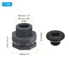 PATIKIL PVC Bulkhead Fitting with Plug G 3/4, Double Threaded