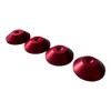 PrecisionGeek 4 x Anodised Aluminium Red Tapered Speaker Pads 20mm