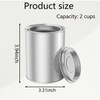8 PCS Empty Paint Cans with Lids (1 Pint Size),