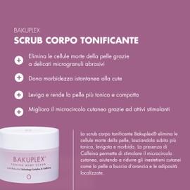 Skön Bakuplex Körperpeeling mit Vitamin B12 und E, Koffein und Bakuchiol, glättendes Körperpeeling, entfernt abgestorbene Zellen, für alle Hauttypen, 200 ml