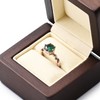 Woodten Jewelry Engagement Proposal Ring Box, Solid Wood Single Jewelry