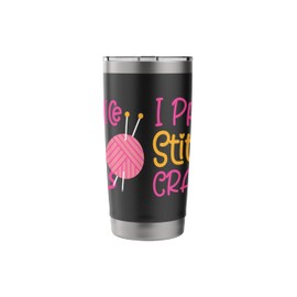 I Practice Stitch Craft Stainless Steel Insulated Tumbler