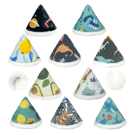 BISENKID New Coral Velvet Pee Teepee Baby Boy Teepee Cover for Boys 10 Packs