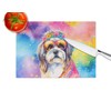 Caroline's Treasures DAC2560LCB Shih Tzu Hippie Dawg Glass Cutting Board