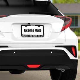 Jesus License Plate Frames, The Way The Truth The Life License Plate Cover Holder, Christian Car Accessories, Aluminum Auto Tags Cover 2 Holes Screws 6 X 12 in