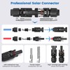 Elecoutek Solar Plug Set for 2.5/4/6 mm² Solar Cable, Solar