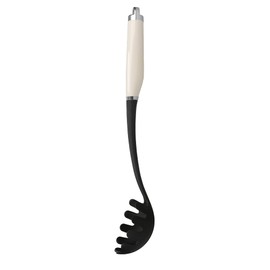 KitchenAid Pasta Serving Spoon Heat Resistant Non-Stick Spaghetti Spoon - Almond Cream