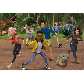 Schmidt Spiele 56434 Jurassic World, Adventures on Isla Nublar, 3 x 48 Pieces, Children's Puzzle, Animal Print, Multicoloured