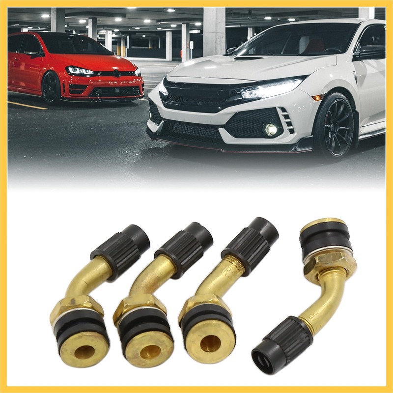 REPAIROCK Motorcycle ATV Brass Bent Angled Tubeless Tyre Tire Valve