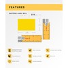 HOUSELABELS 1.5" x 1" Yellow Multipurpose Labels on 1" Core
