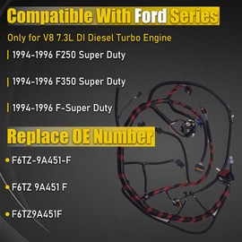 7.3 Powerstroke Engine Wiring Harness for Ford F250 F350 F-Super Duty 1994 1995 1996 7.3L IPR Engine Wire Harness F6TZ-9A451-F F6TZ 9A451 F F6TZ9A451F