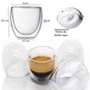 Mebix TRD Juego de 4 tazas para Café Espresso de