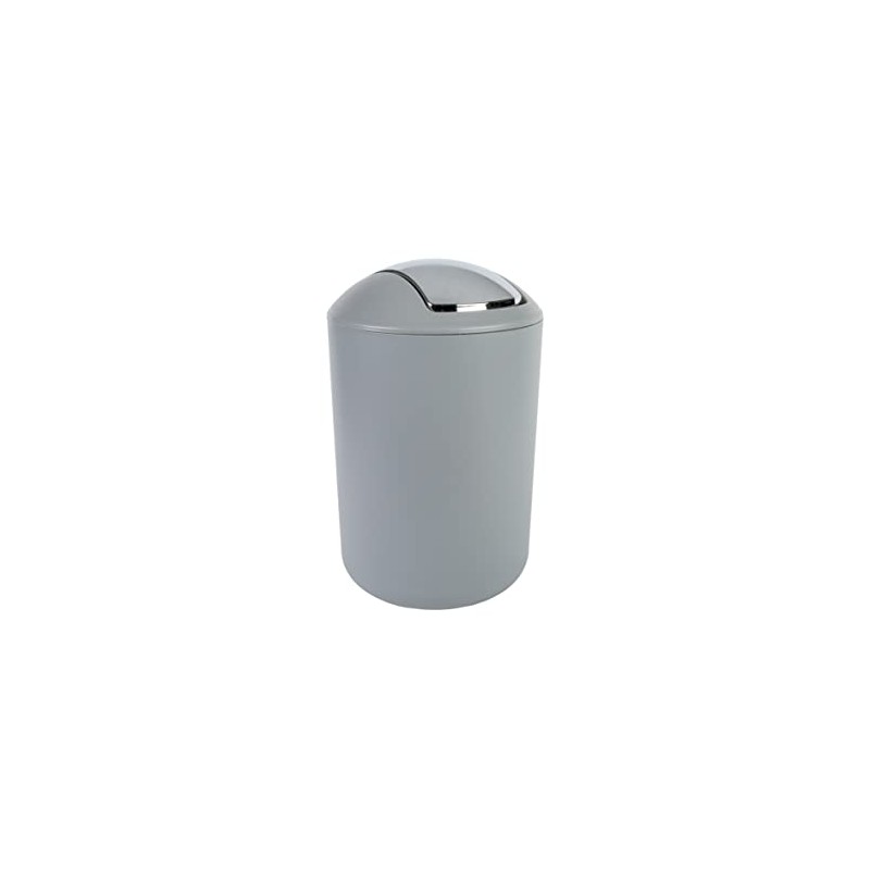 axentia Swing Lid Bin 5 L Matt Grey