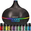 Essential Oil Diffuser Gift Set,10 Essential Oil,550ml Oil Diffuser &