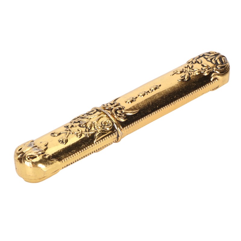 Vintage Needle Case Engraved Stereoscopic Pattern Stylish Sewing Needles Storage