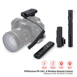 PROfezzion 165ft Wireless Remote Shutter Release for Canon EOS R3 R5 5D Mark IV III II 6D Mark II 7D Mark II 5Ds R 1Dx Mark III II 1Ds Mark III 50D 40D 30D 20D Camera and More