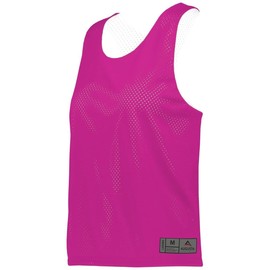 Augusta Sportswear Womens Mesh Reversible Pinnie XL Power Pink/White