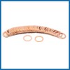 A ABSOPRO 15mm Inner Dia Copper Crush Washers Car Flat