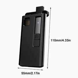 ULYTMMJG 2 in 1 Charging Case with Holder, Portable Charging Storage Device with Charging Cable,Storage Holder, USB Cable, 2 Magnetic Storage Spaces (Case only) Black