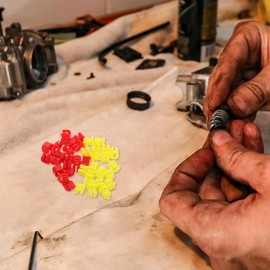 NIYANGLE 20 Set Clips für Stange Verschluss Autotür Befestigungsclip für Griff Heckklappe aus Kunststoff für Stange Türschloss Auto 4 mm