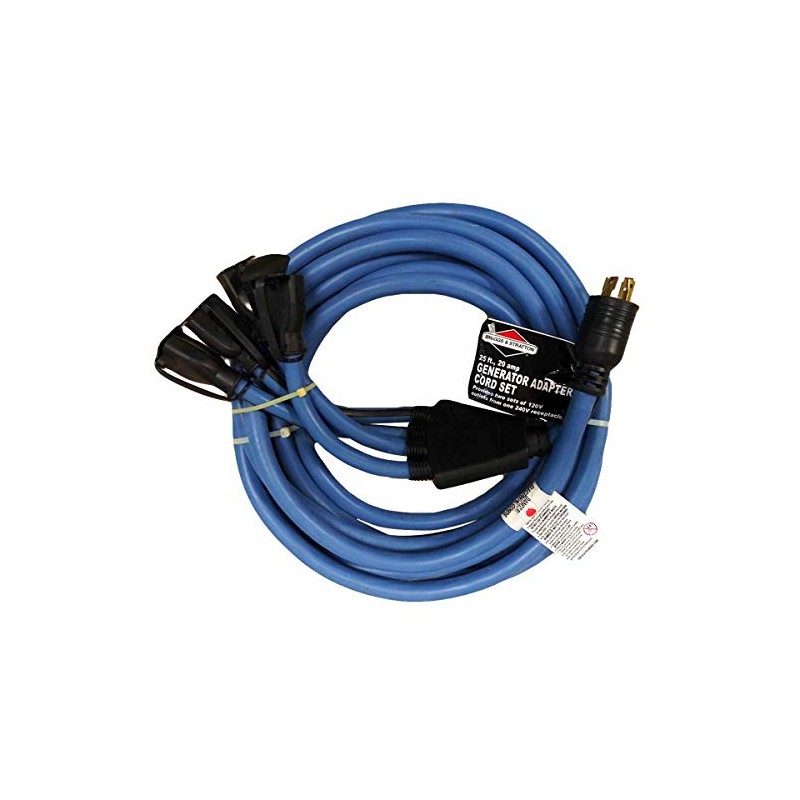 Briggs and Stratton 25-Foot, 20 Amp Generator Adapter Power Cord