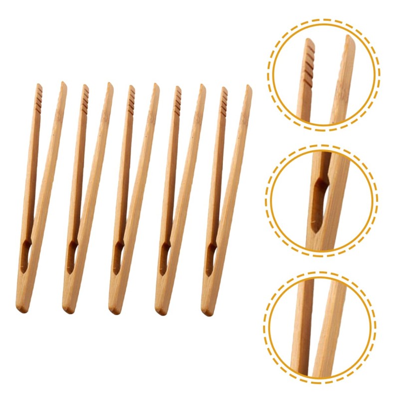 Outanaya 5Pcs Wooden Tweezers for Fine Motor Skill Development Tool
