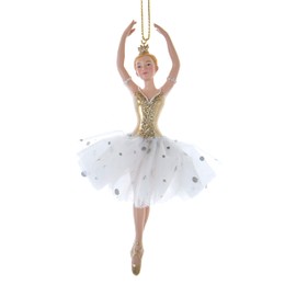 Kurt Adler Blonde Arms Up Ballerina Ornament, 6.5“