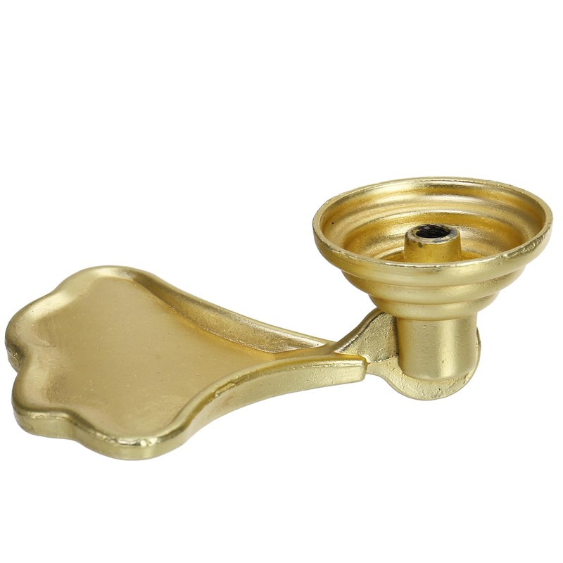 Hedume 16 Pack Ginkgo Leaf Shape Knob Handles, Golden Drop