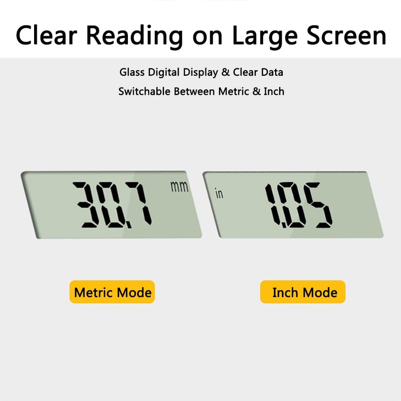 Calipers Measuring Tool, 2PCS 150mm 6inch Plastic Digital Caliper LCD