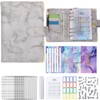 A6 PU Leather Budget Binder A6 Notebook Binder for Budgeting