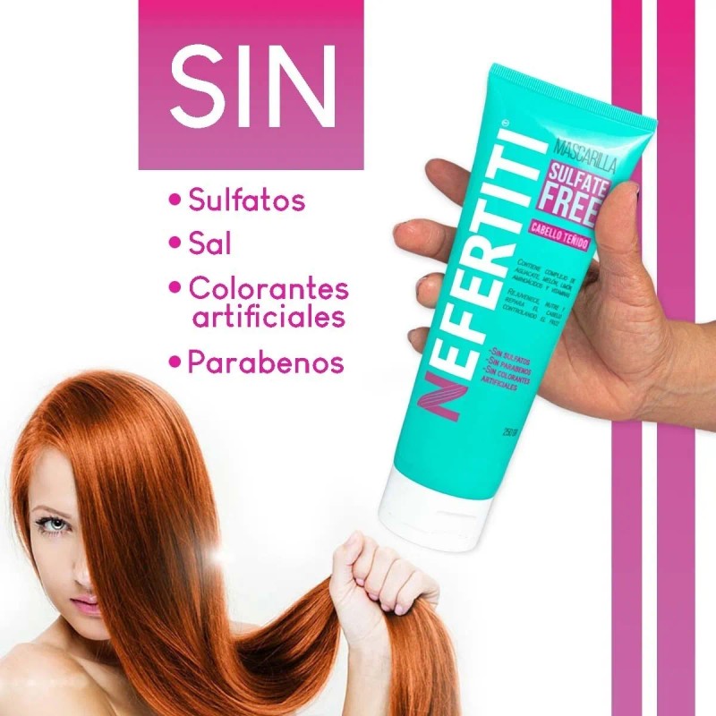 Mascarilla Para Cabello Teido Sin Sulfatos Ni Parabenos