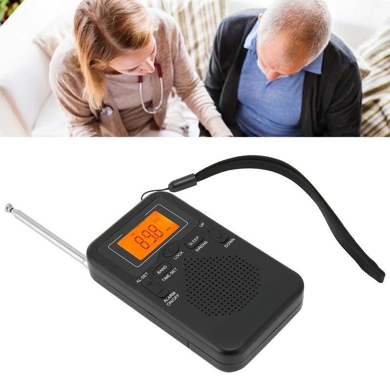 Portable Pocket Radio Digital AM FM Radio Receiver with Long
