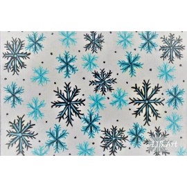 Va Artist Art Holiday Designed Postcard Card Picture Set- Christmas Snowflakes