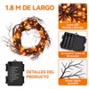 Guirnalda de Luces de Halloween, 6 pies 1.8M 45 LED