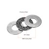 uxcell AXK1024+2AS Needle Roller Thrust Bearings with 2 Washers, 10mm