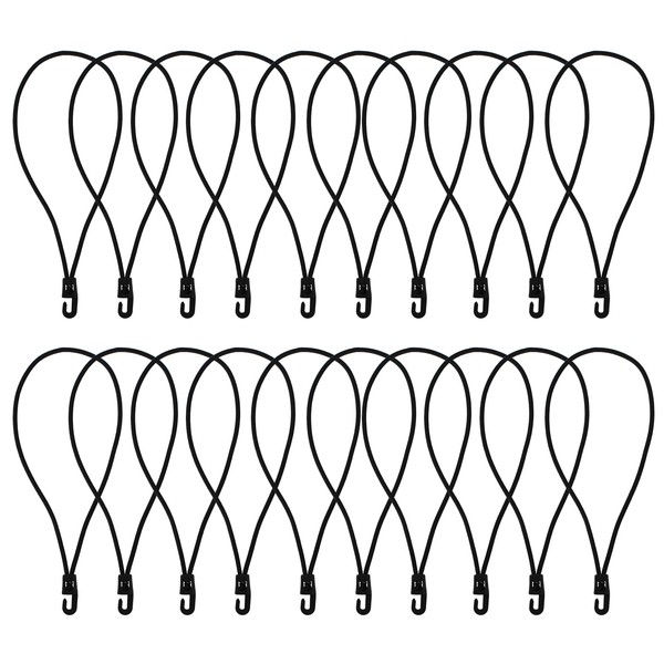 Heavy Duty Bungee Cords with Hooks, 25 PCS Small Bungee