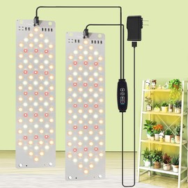 Led Grow Light,Grow Lights for Indoor Plants Full Spectrum, 158LEDs Plant Lights for Indoor Growing with 3/9/12H Timer, 10 Types of Brightness Grow Light for Seed Starting (2pcs)