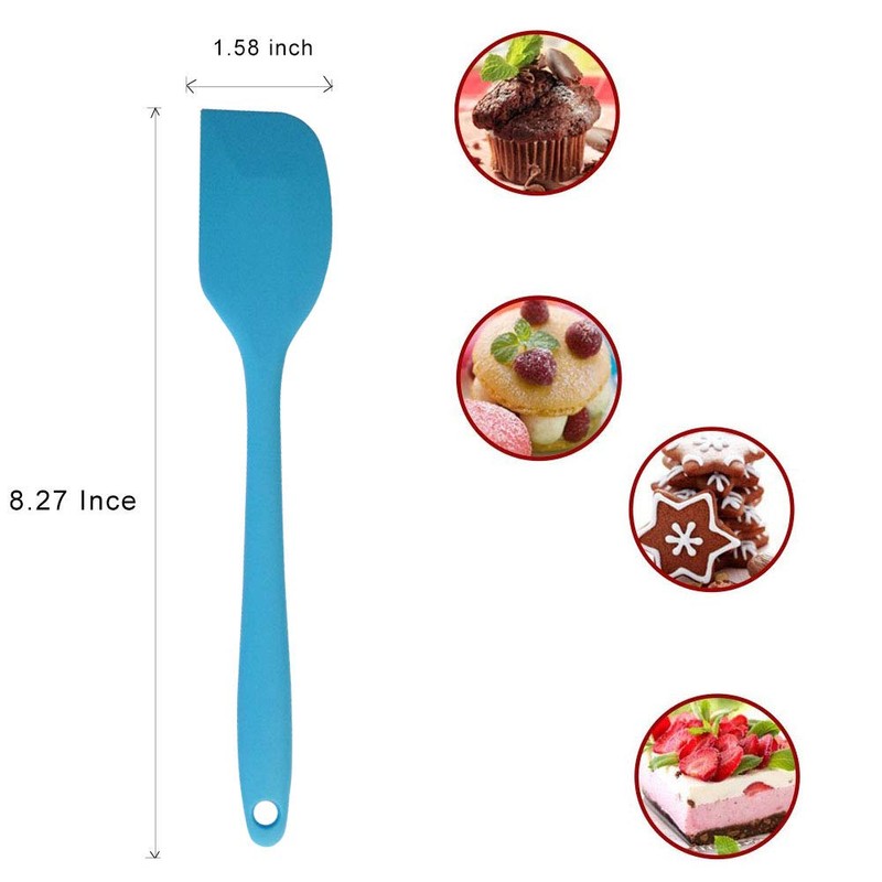 zYoung 4 Pcs Silicone Spatulas, Rubber Spatula Heat Resistant Seamless
