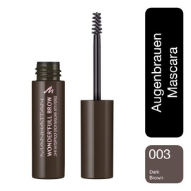 Manhattan Wonder'full Brow Mascara for Voluminous and Contoured Eyebrows with 24-Hour Waterproof Hold, Colour 003 Dark Brown
