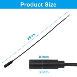 Jiozermi 4 Pcs 1ft Replacement 3.5mm Female Plug to Bare Wire Open End TRS 3 Pole Stereo Audio Cable, 1/8" 3.5mm TRS Female Jack Cable Connector Adapter for Speaker Headphone Microphone Cable Repair