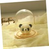 CHILDWEET 9x12cm Flower Glass Cover Glass Dome on Wooden Stand