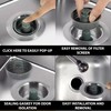 3-in-1 Pop-Up Sink Drain Strainer – Stainless Steel Bounce Filter