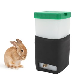 Heated Rabbit Water Bottle, Small Animal Water Dispenser, Animal Water Feeder for Rabbit Hamster Bird, Water Dispenser Feeder