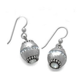 Brighton Glimmer Twist Earrings Interchangeable Bead with Crystal