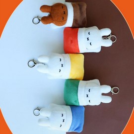 Miffy doll key ring blanket covered bag ring cute sleeping rabbit doll backpack key holder goods 10cm / 미피 인형 키링 이불 덮은 가방고리 귀여운 잠자는 토끼인형 백꾸 키홀더 굿즈 10cm