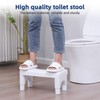 Poop Stool Toilet Stool White Adults for Bathroom, 5.9"" to